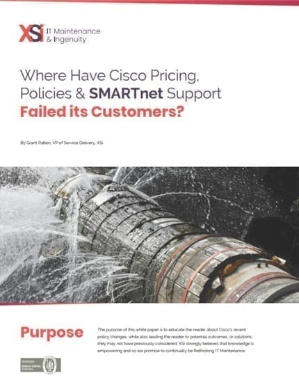 Onde é que a Cisco Pricing, Policies &amp; SMARTnet Support Failed its Customers?